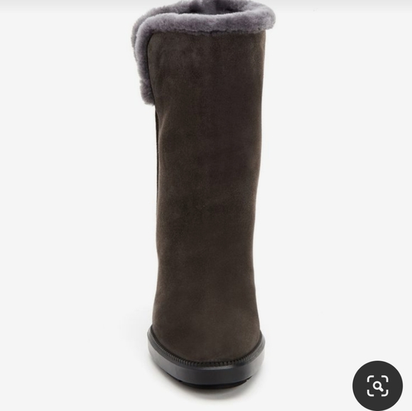 Gray Aquatalia Shearling Ileen Boot - Picture 2 of 4
